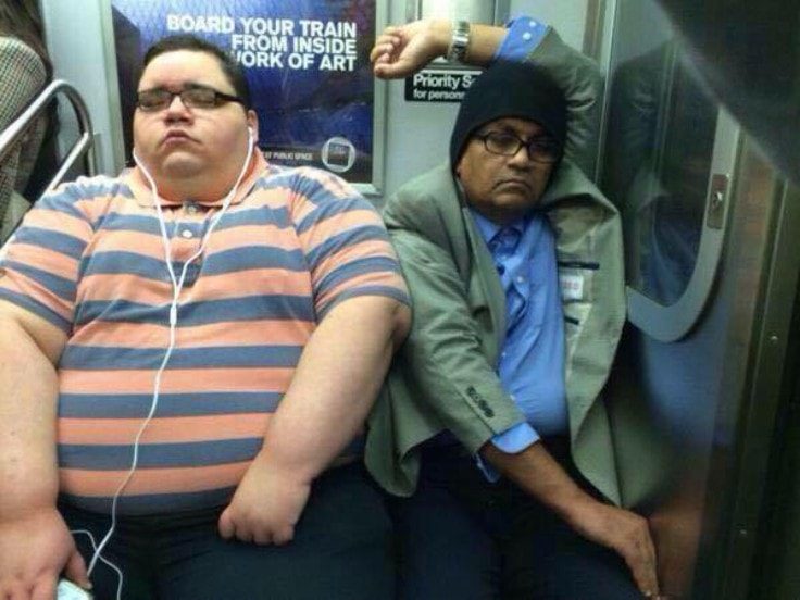 Overweight Person In Public Transportation
