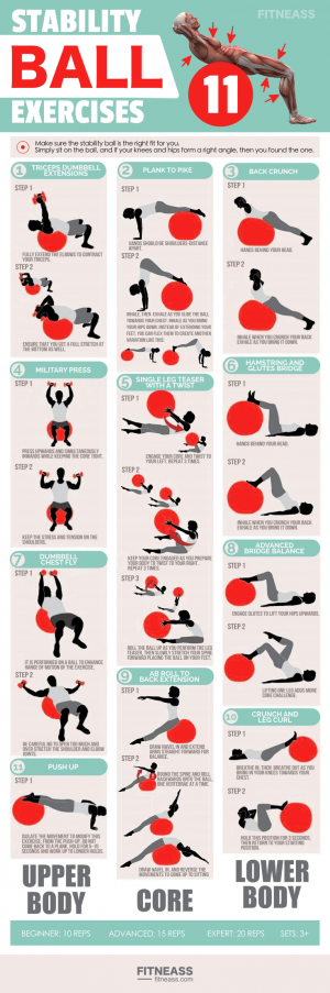 11 Stability Ball Exercises To Enhance Your Body Shape - Fitneass