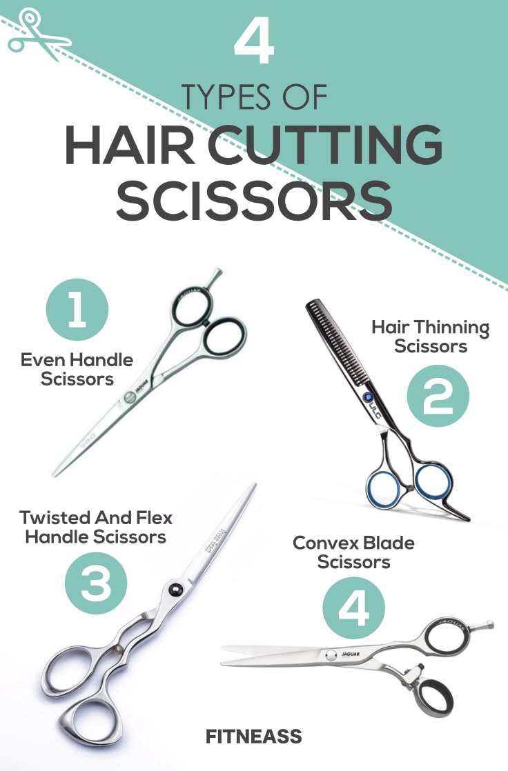 different types of hair cutting scissors